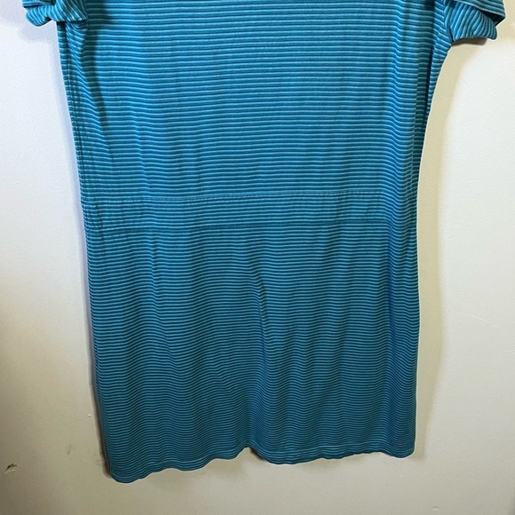 Frilufts Blue Striped Imperfection Dress Sz Med - Picture 7 of 8
